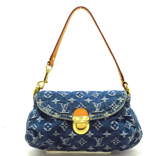 Louis Vuitton Pleaty Monogram Denim Handbag