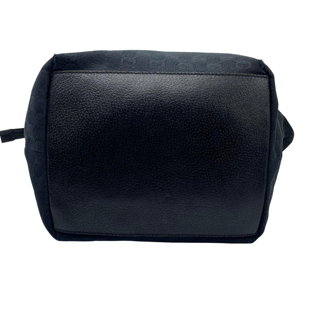 Gucci Shelly Canvas GG Supreme Black Handbag