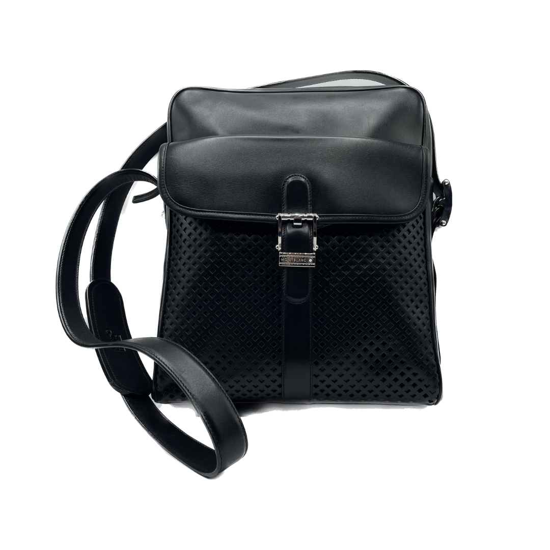 Montblanc Meisterstück Black Leather Shoulder Bag