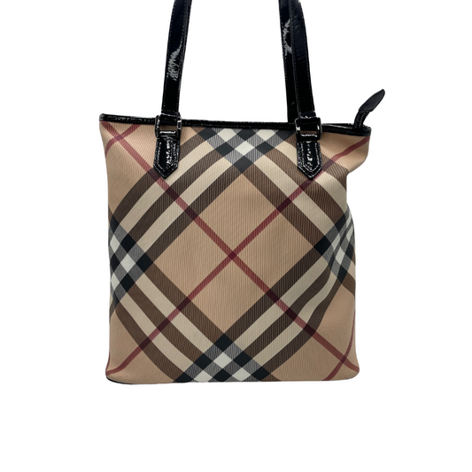 Burberry Tote Vertical Bag with Nova Check motif