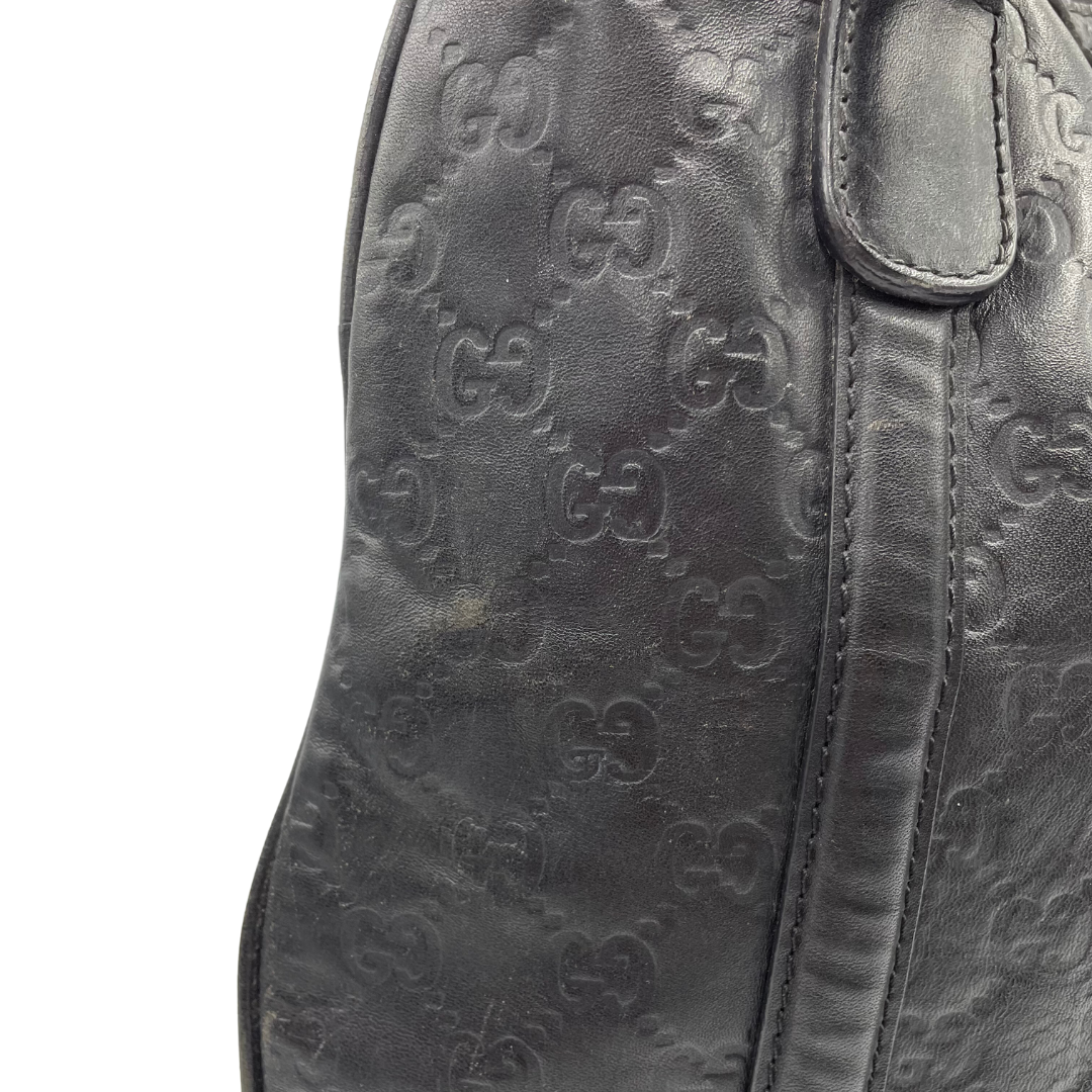 Gucci Britt Convertible Satchel Leather Large