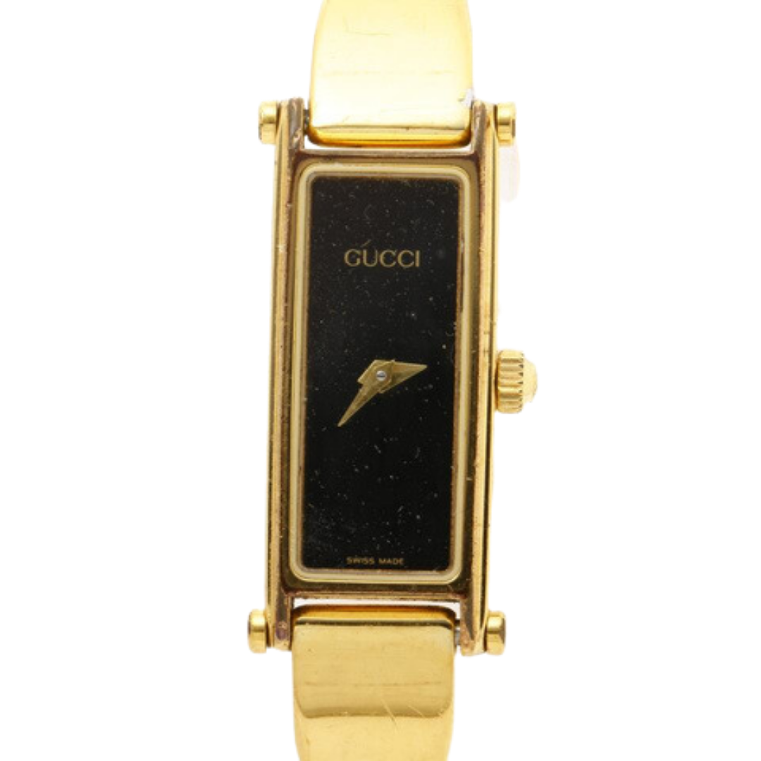 Gucci Horsebit Bangle 1500L Women's Watch Black