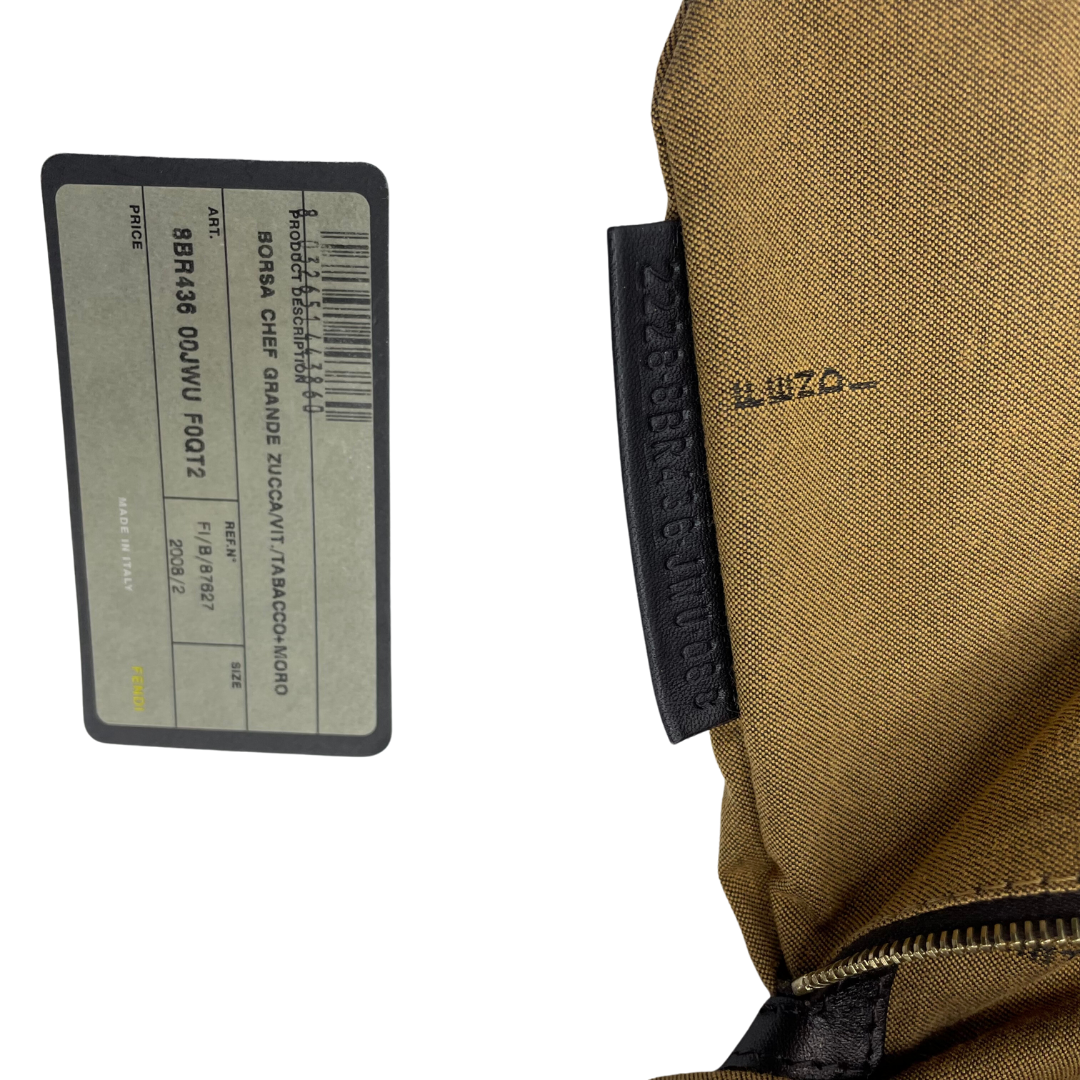 Fendi Chef Zucca Monogram Shoulder Bag